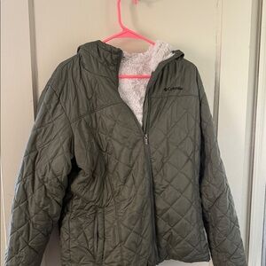 Columbia Kids' Olive Quilted Puffer Jacket